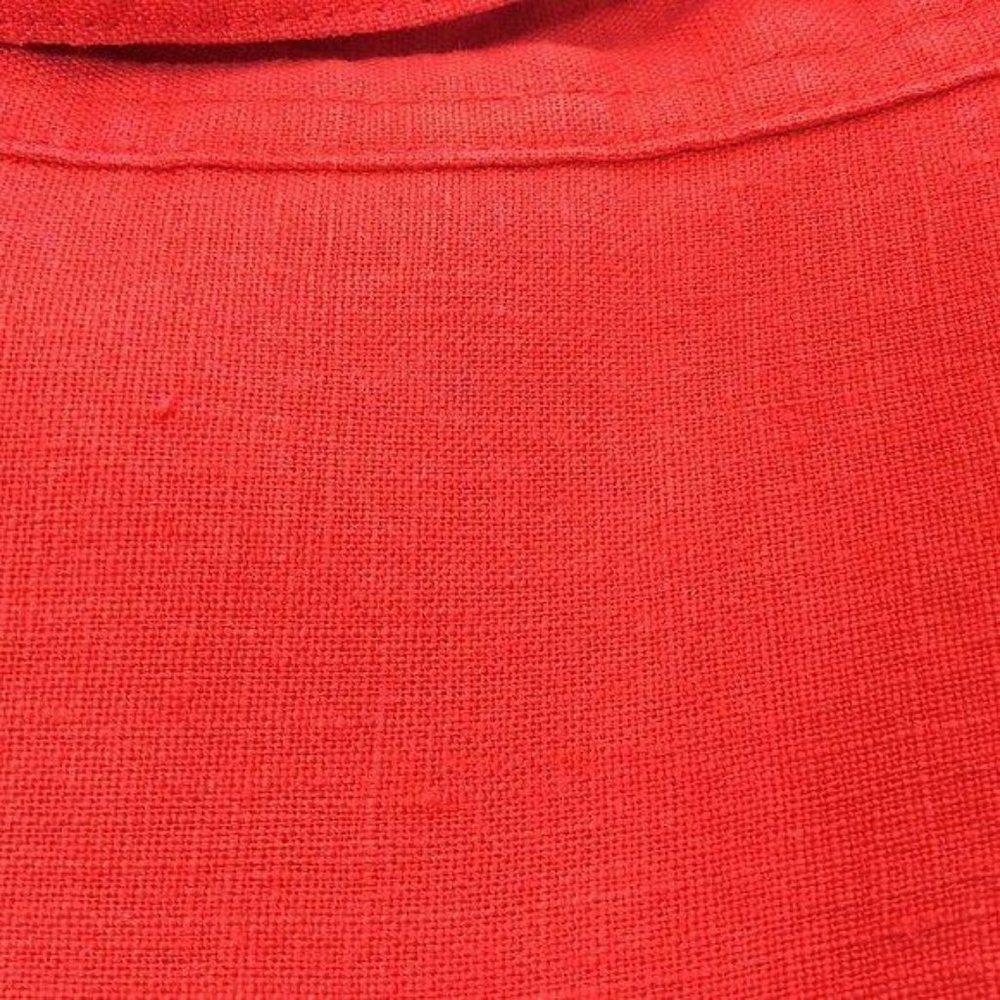 4/$25 RALPH LAUREN Nautical Red Button Down Linen Roll Tab Sleeve Shirt Women M - Picture 13 of 13